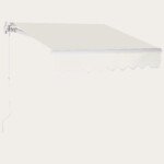 Sulenkiama markizė su rankiniu valdymu (Smėlio)