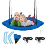 Šešiakampė reguliuojamo aukščio lizdinė sūpynė (Mėlyna)