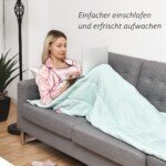 Sunkioji antklodė su aštuoniomis tvirtinimo kilpomis (Žalia)