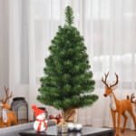 Dirbtinė kalėdinė eglutė 90 cm su cementiniu pagrindu (Žalia)