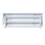 Daugiafunkcis rankšluosčių džiovintuvas su lentyna (Balta)