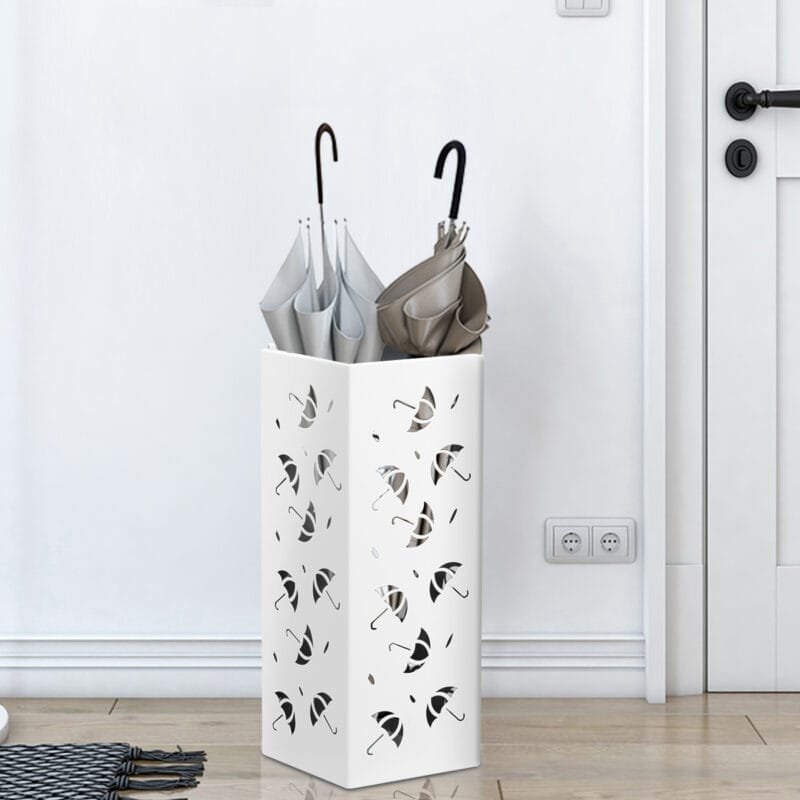 Stovai skėčiams su kabliukais (Balta)