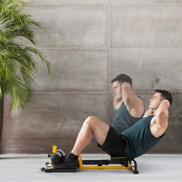 Daugiafunkcis 8 viename treniruoklis kojoms ir pilvo presui (Juoda)