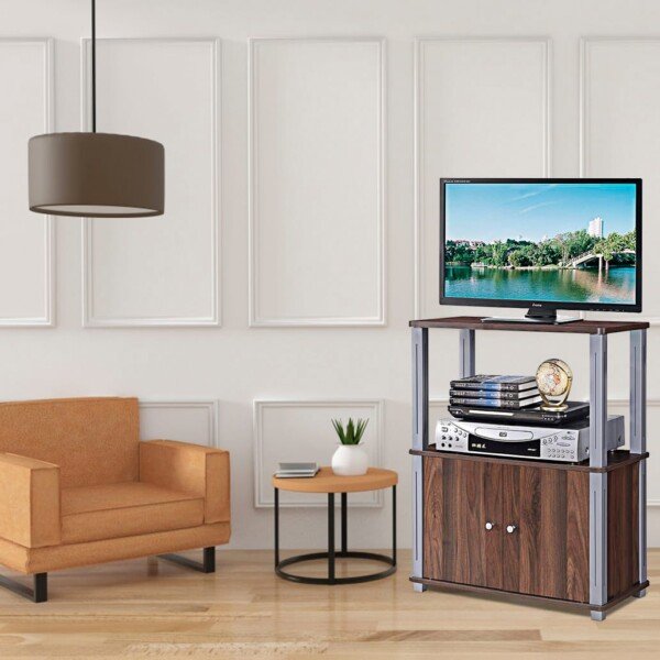 TV spintelė su 2 atviromis lentynomis 60 x 29 5 x 75 cm (Ruda)