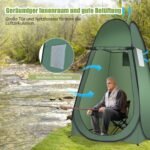 Nešiojama iššokanti palapinė dušui ir persirengimui (Žalia)
