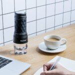 Nešiojama kavos ruošimo įranga (Juoda)