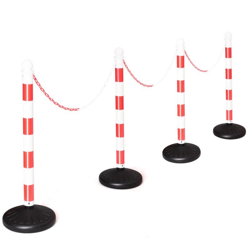 Aptvėrimo stulpelių ir grandinių rinkinys (Raudona)