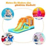 Pripučiama vandens pilis su čiuožykla ir šokinėjimo zona (Daugiaspalvė)