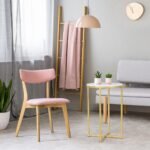 Apvalus svetainės staliukas (Balta)