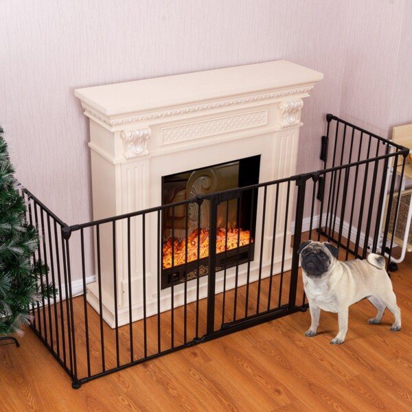 Sulankstomas apsauginis atitvaras židiniui su durelėmis (Juoda)