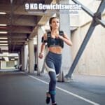 Treniruočių liemenė su 9 kg svoriu (Juoda)