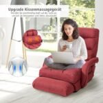 Sofa-lova su reguliuojamu atlošu ir porankiais (Raudona)