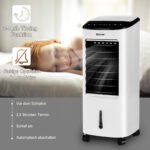 Mobilus oro aušintuvas su drėkinimo ir valymo funkcijomis (Balta)