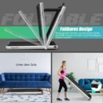 Sulankstomas elektrinis bėgimo takelis 2 25 AG varikliu (Sidabrinė)