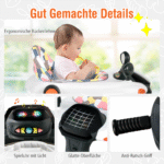 Stumdukas su muzikinėmis ir švieselėmis (Juoda)