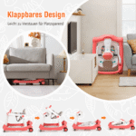 Mokomasis vežimėlis su reguliuojamu aukščiu (Oranžinė)