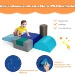 Minkštų didelių putplasčio blokų žaidimų rinkinys vaikams (Spalvotas)