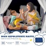 Vaikiška žaidimų palapinė su kilimėliu (Mėlyna)