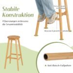 Baro kėdė iš bambuko 79 cm (Natūrali)