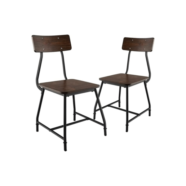 Valgomojo kėdės su atlošu (Ruda)