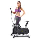 Elipsinis treniruoklis su reguliuojamu aukščiu ir integruotu kompiuteriu (Juoda)