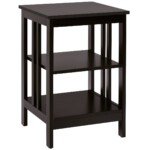 Stilingas trijų aukštų staliukas su laikymo vieta (Kavos)