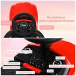 Daugiafunkcis vaikiškas automobilis su stogeliu ir daiktadėže (Raudona)