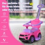 Vaikiškas 3-in-1 automobilis-stumdukas (Rožinė)