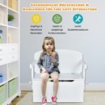 Vaikiškas 3-in-1 aktyvumo stalas su suoliuku ir daiktadėže (Balta)