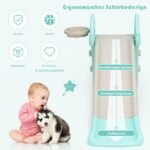 Vaikiška 3-in-1 čiuožykla su laipiojimo sienele ir krepšinio lanku (Žalia)