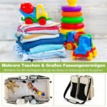 Daugiafunkcinė kelioninė vystyklų tašė su pervystymo paklotėliu (Smėlio)