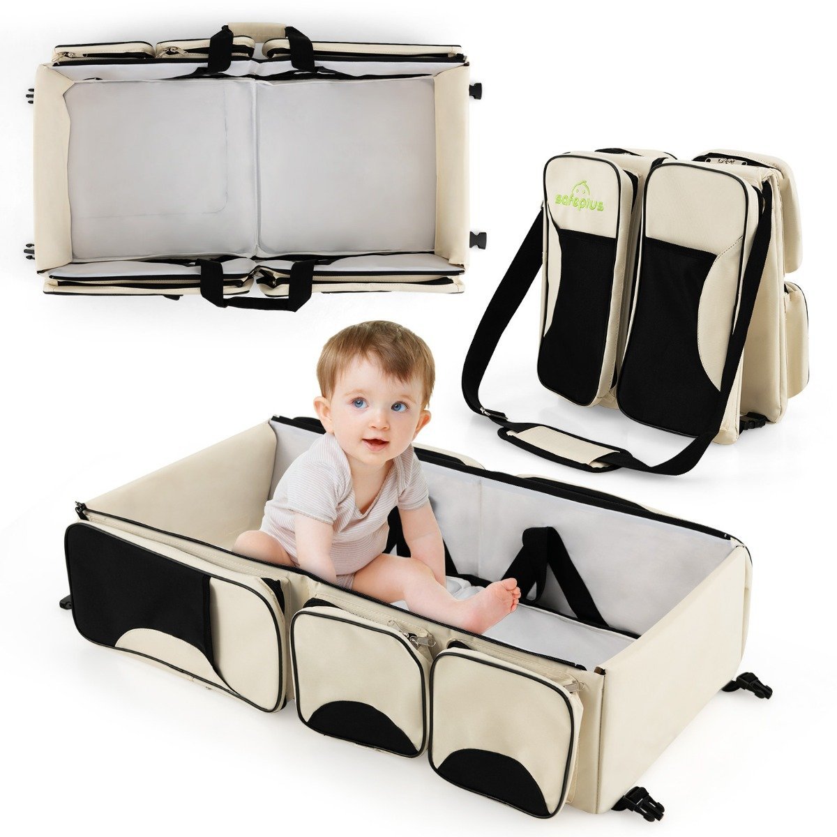3-in-1-wickeltasche-baby-reisetasche-bb4673_7_ Daugiafunkcinė kelioninė vystyklų tašė su pervystymo paklotėliu (Smėlio)