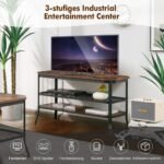 TV stovas su trimis lentynomis 100x40x55 5 cm (Ruda)