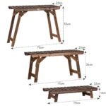 Daugiaaukštis medinis gėlių stovas (Ruda)