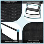 Lauko laužytuvų komplektas su 2 kėdėmis ir staliuku (Raudona)