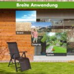 Sulankstomos sodo kėdės su reguliuojama atlošo padėtimi (Ruda)