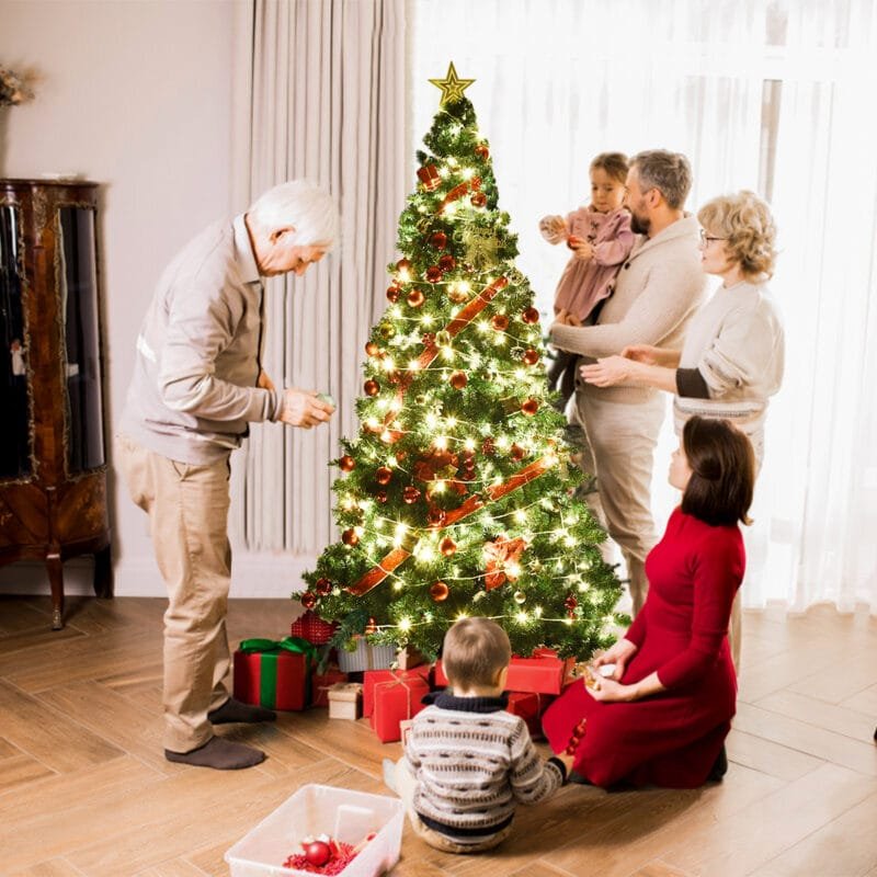 Dirbtinė kalėdinė eglė su metaliniu stoveliu (Žalia)