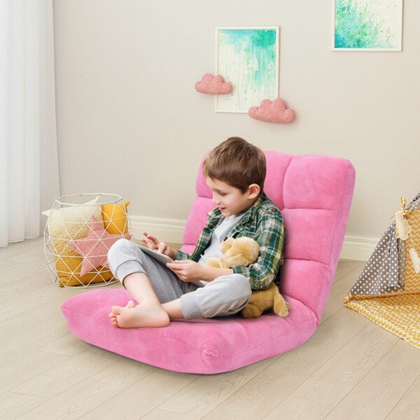 Sėdmaišis su reguliuojama atlošo padėtimi (Rožinė)