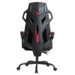 Ergonomiška žaidimų ir biuro kėdė su reguliuojamu atlošu (Raudona)