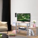 TV staliukas su šešiomis kojelėmis 128 5 x 39 5 x 57 cm (Natūrali)