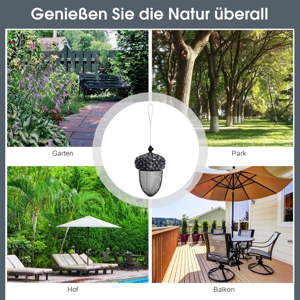 Pakabinamas lesyklėlės stovas „Gile“ su užraktu (Juoda)