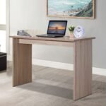 Biuro stalas su didele stalviršiu ir tvirta konstrukcija 120x49x77 cm (Ruda)