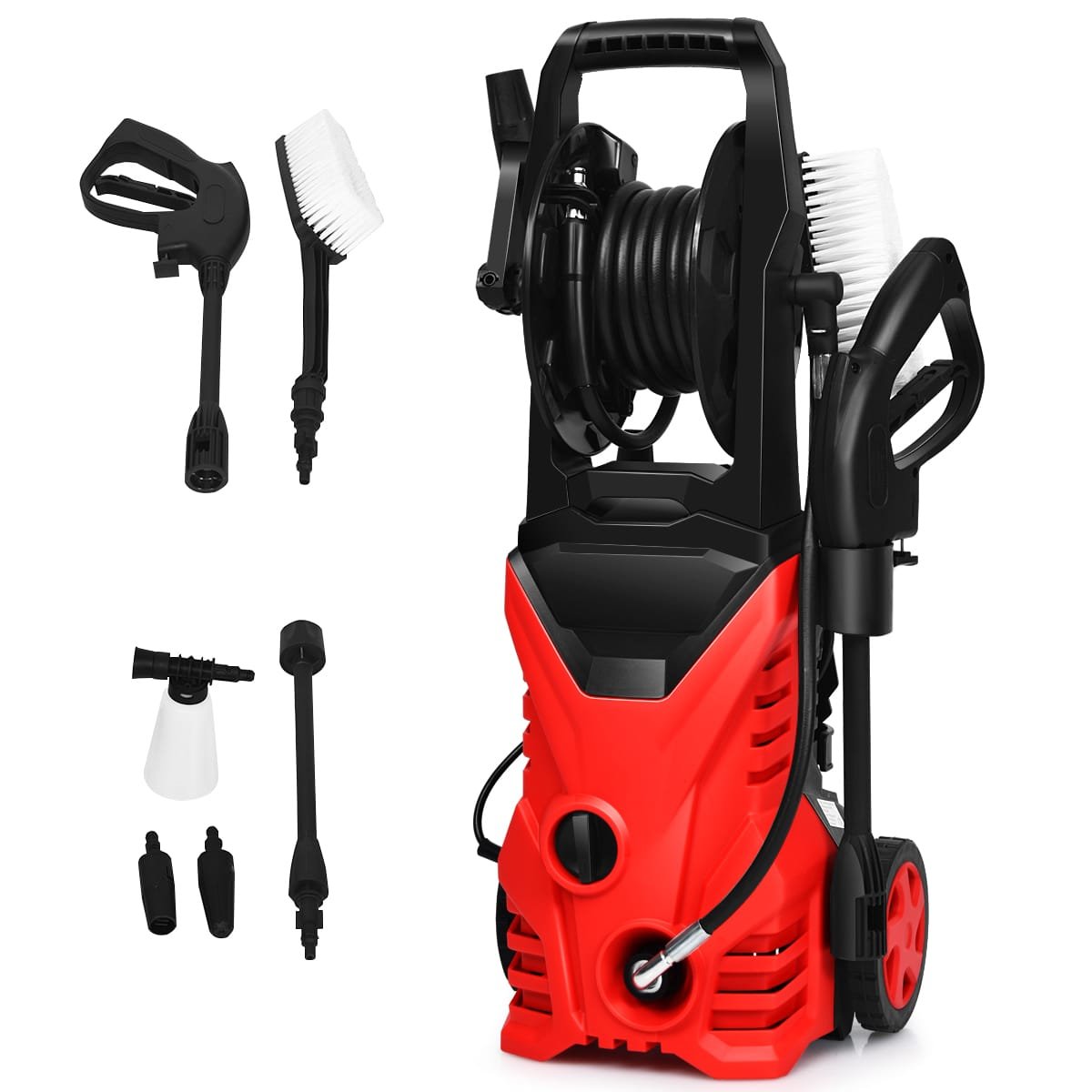3_139_2 Aukšto slėgio plovimo įrenginys 1500W (Raudona)