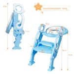 Vaikų tualeto treniruoklis su kopėtėlėmis (Mėlyna)
