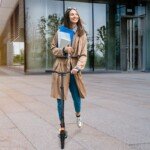 Sulankstomas paspirtukas su reguliuojamu vairu ir amortizacija (Juoda)