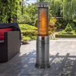 Lauko dujinis šildytuvas su ratukais 11 kW (Sidabrinė)