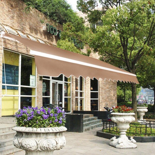 Ištraukiama markizė 2 5 m x 2 m su aliuminio rėmu (Smėlio)