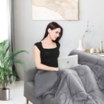 Svorinė antklodė terapijai ir jaukiam miegui (Pilka)