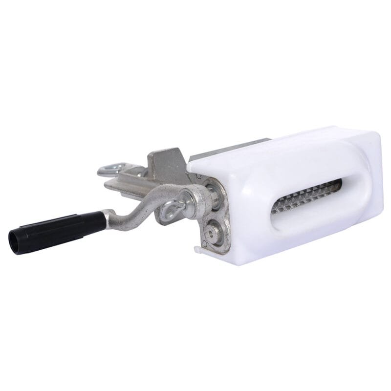 Ketaus mėsos minkštinimo aparatas-steikeris su dviem volais (Balta)