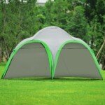 Daugiafunkcis sodo ir paplūdimio paviljonas su UV apsauga ir transportavimo krepšiu (Žalia)